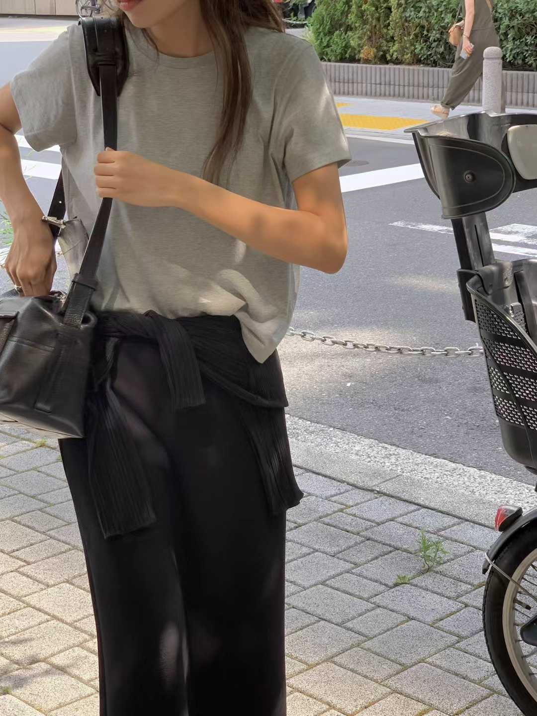 black即納 Ounce maxi string skirt-2col