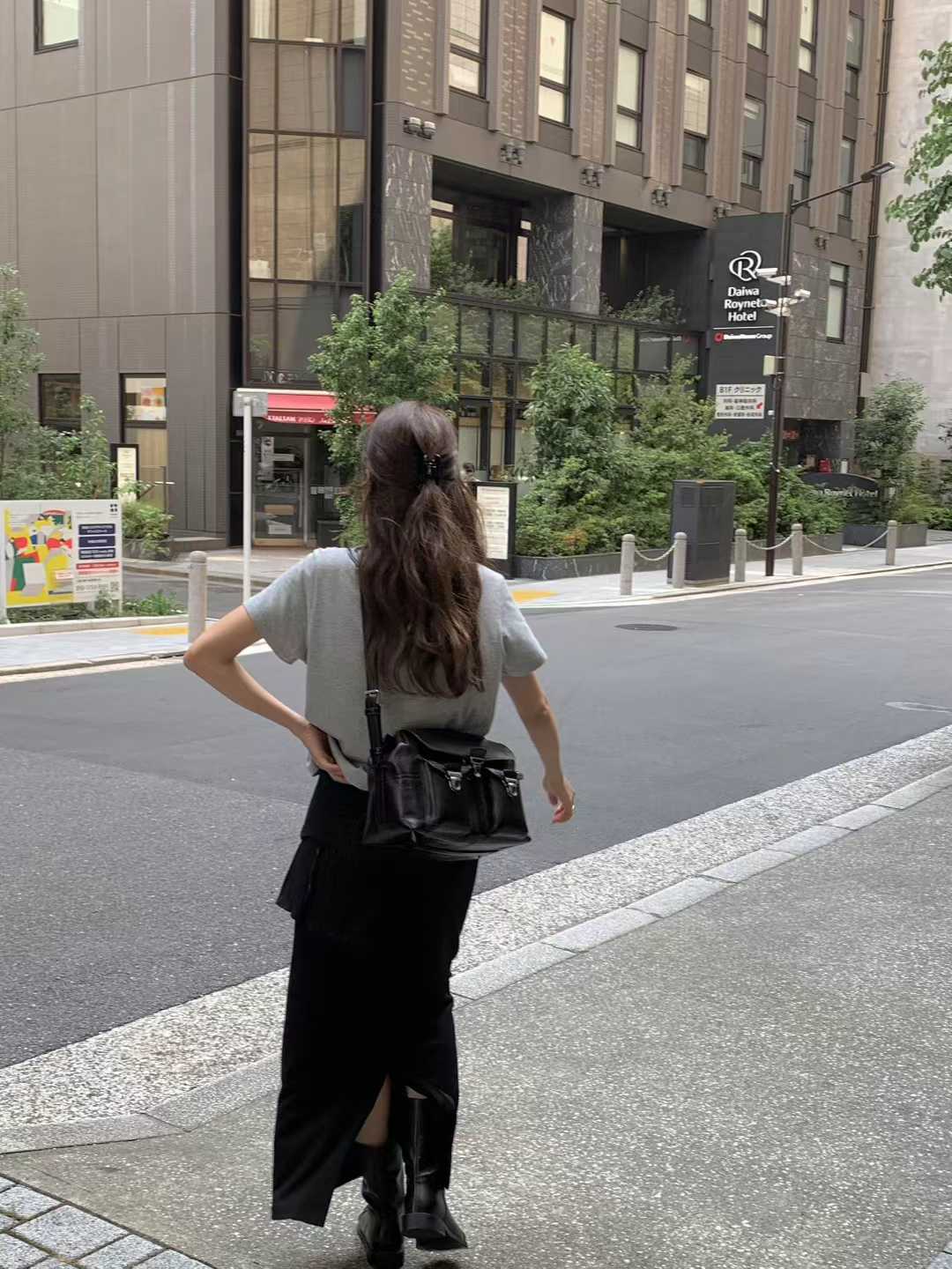 black即納 Ounce maxi string skirt-2col