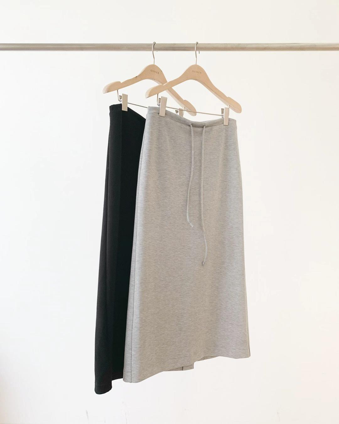 black即納 Ounce maxi string skirt-2col