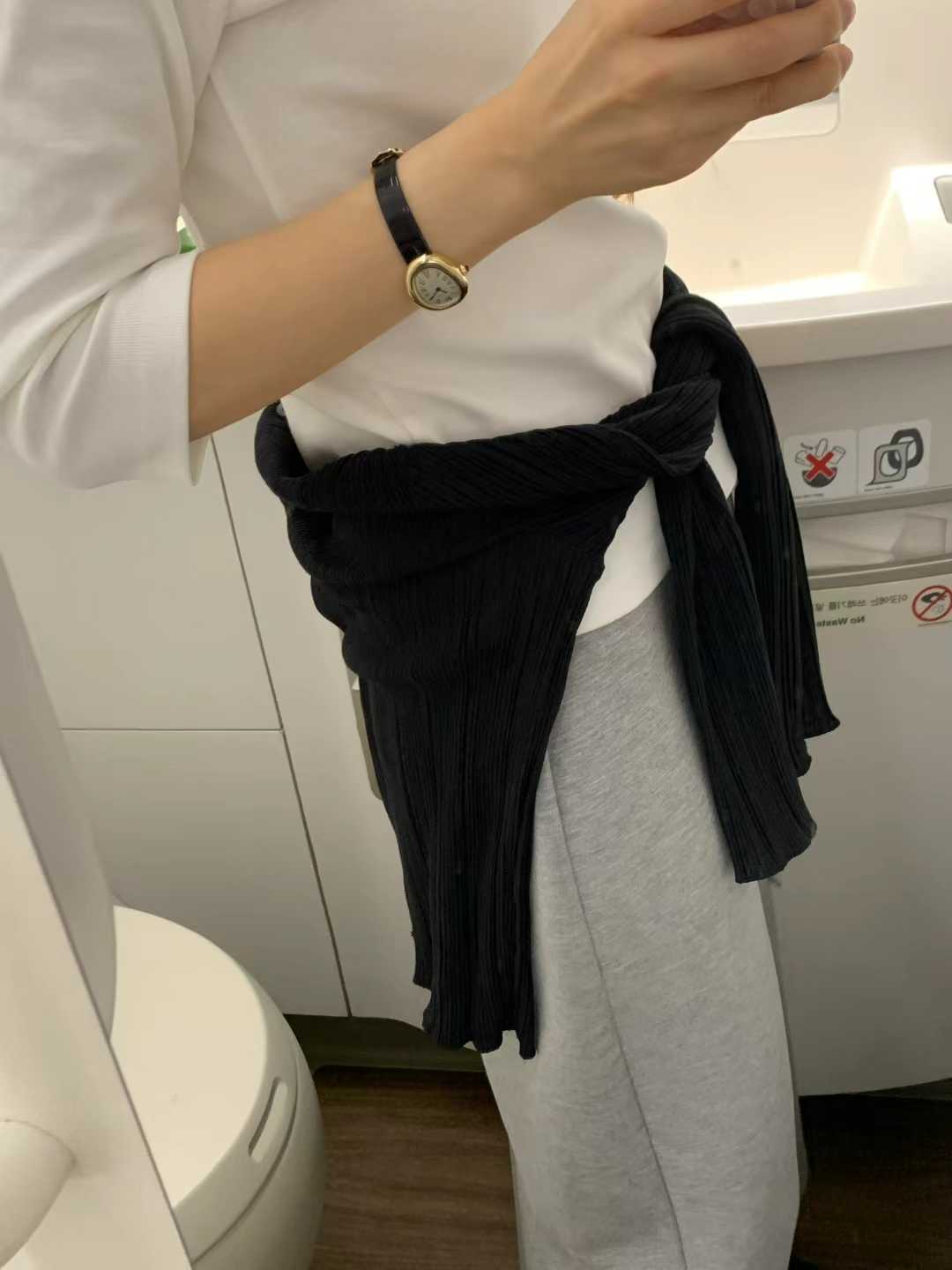 black即納 Ounce maxi string skirt-2col