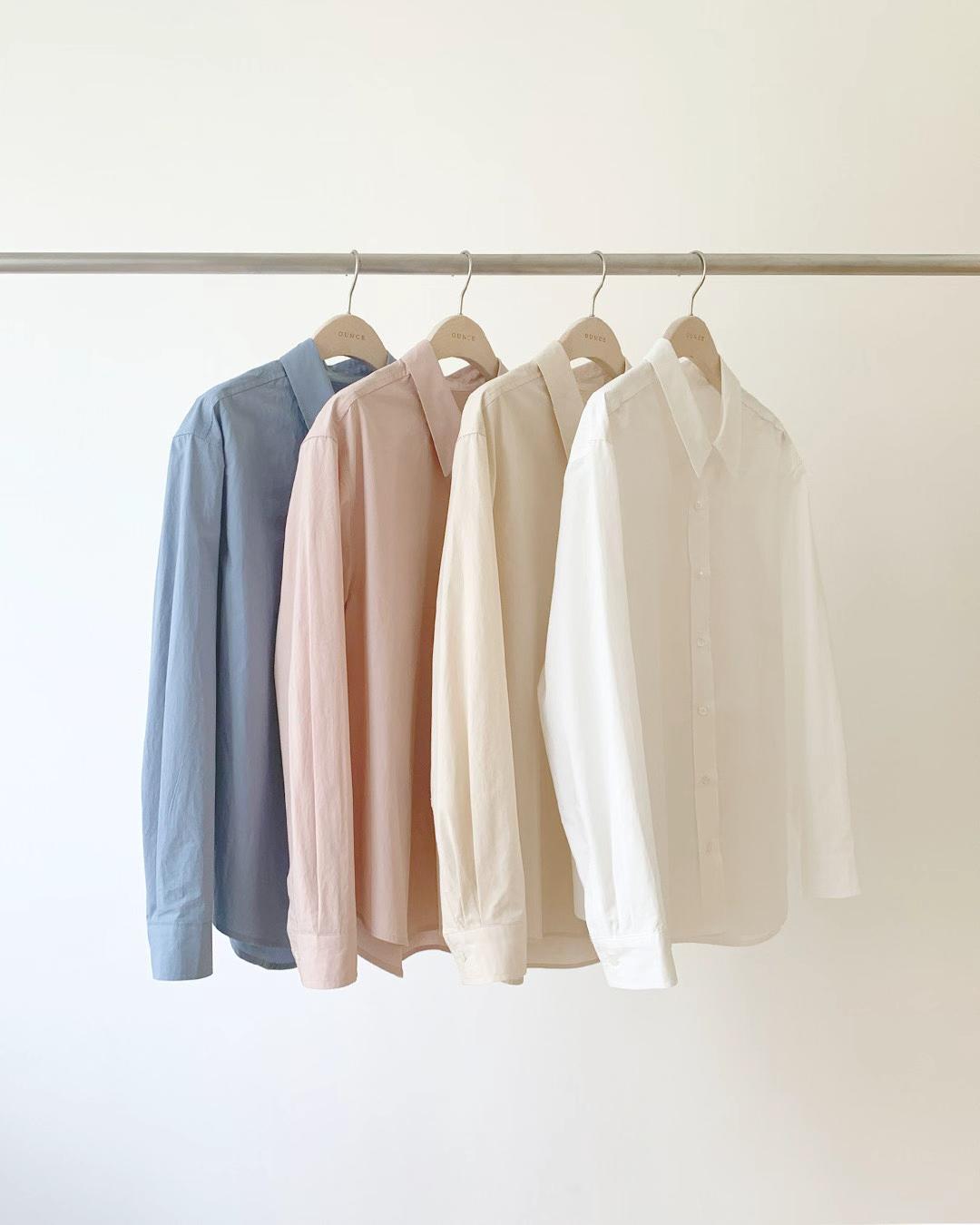 Ounce easy cotton shirt-4col