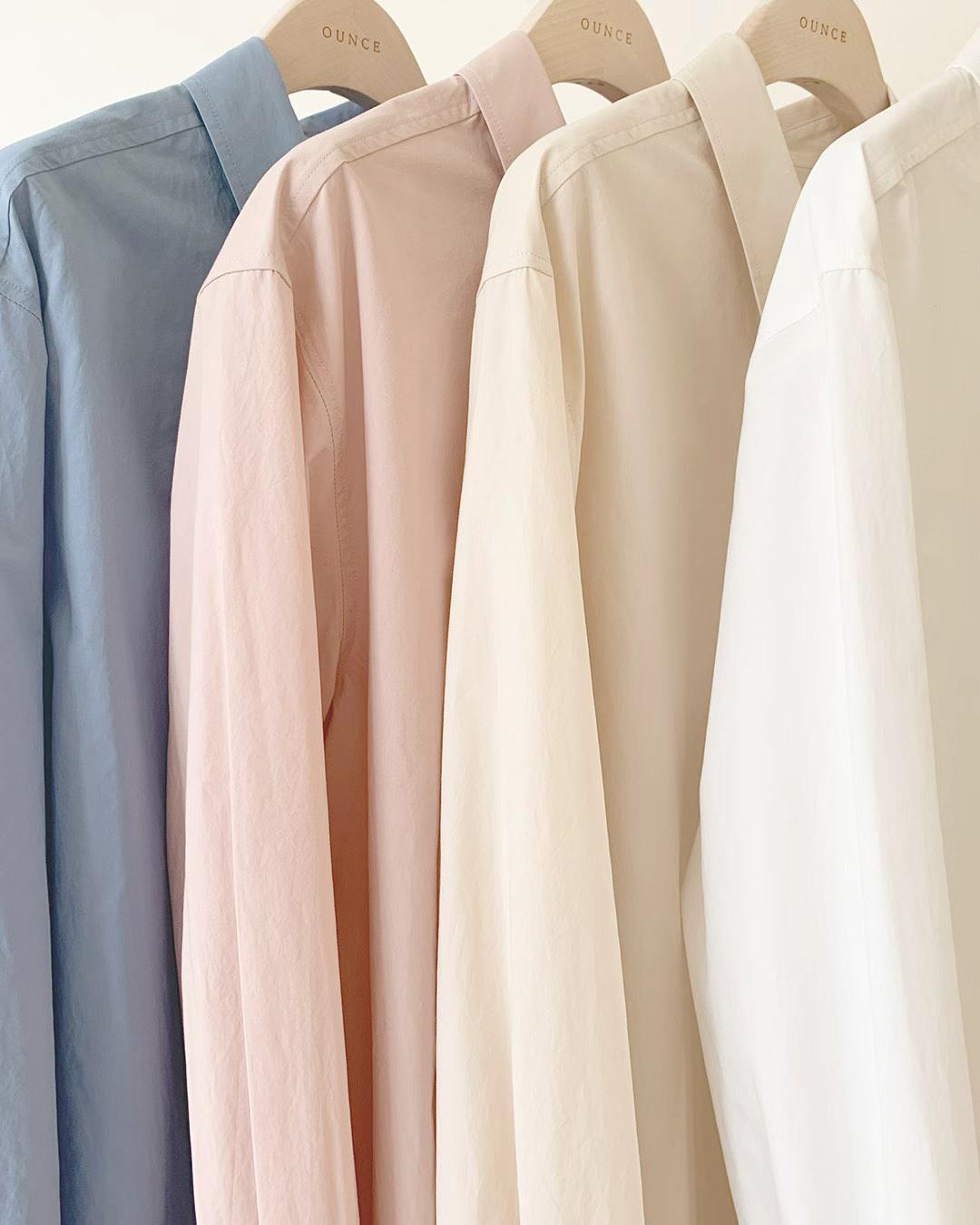 Ounce easy cotton shirt-4col