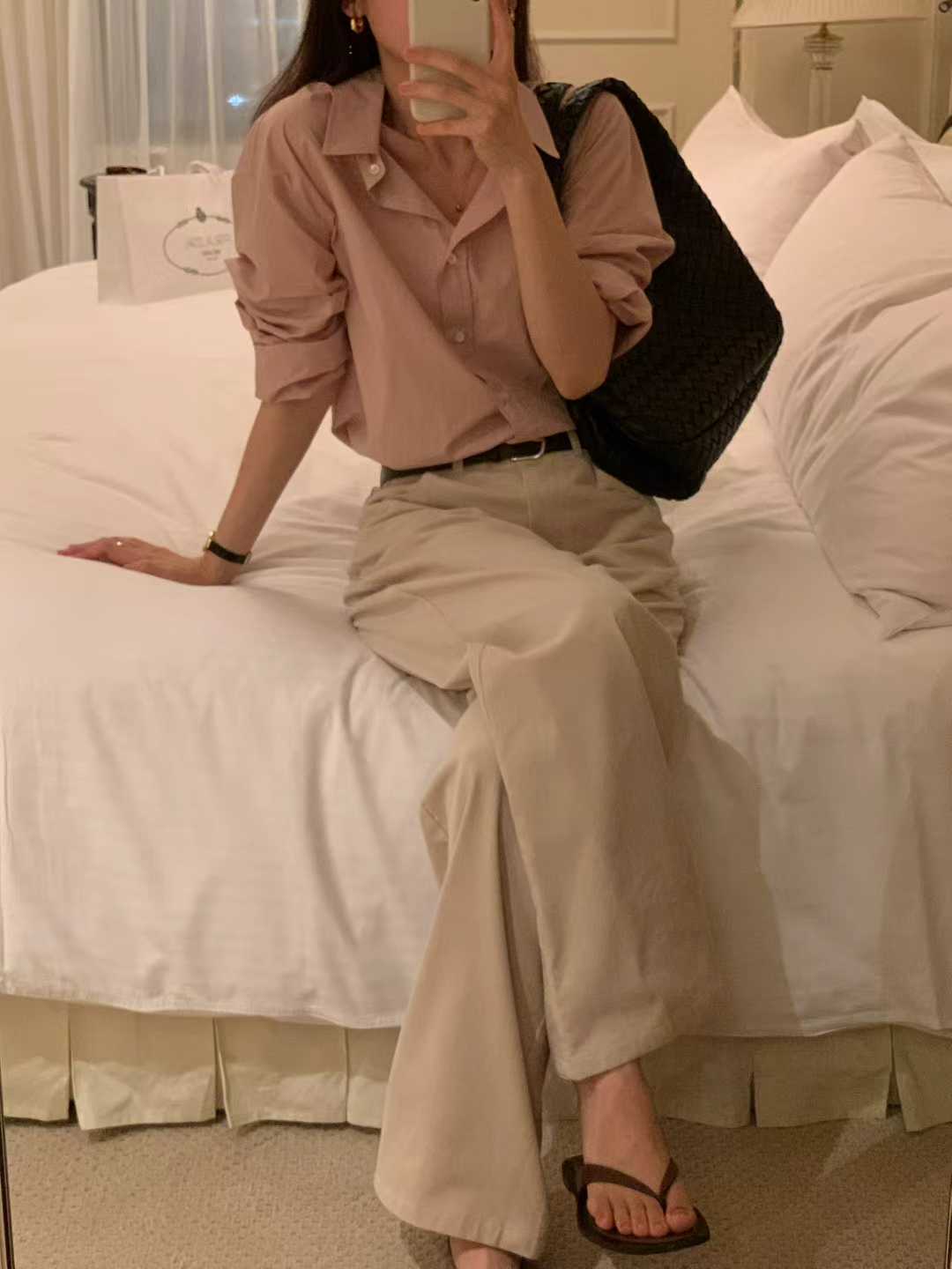 Ounce easy cotton shirt-4col