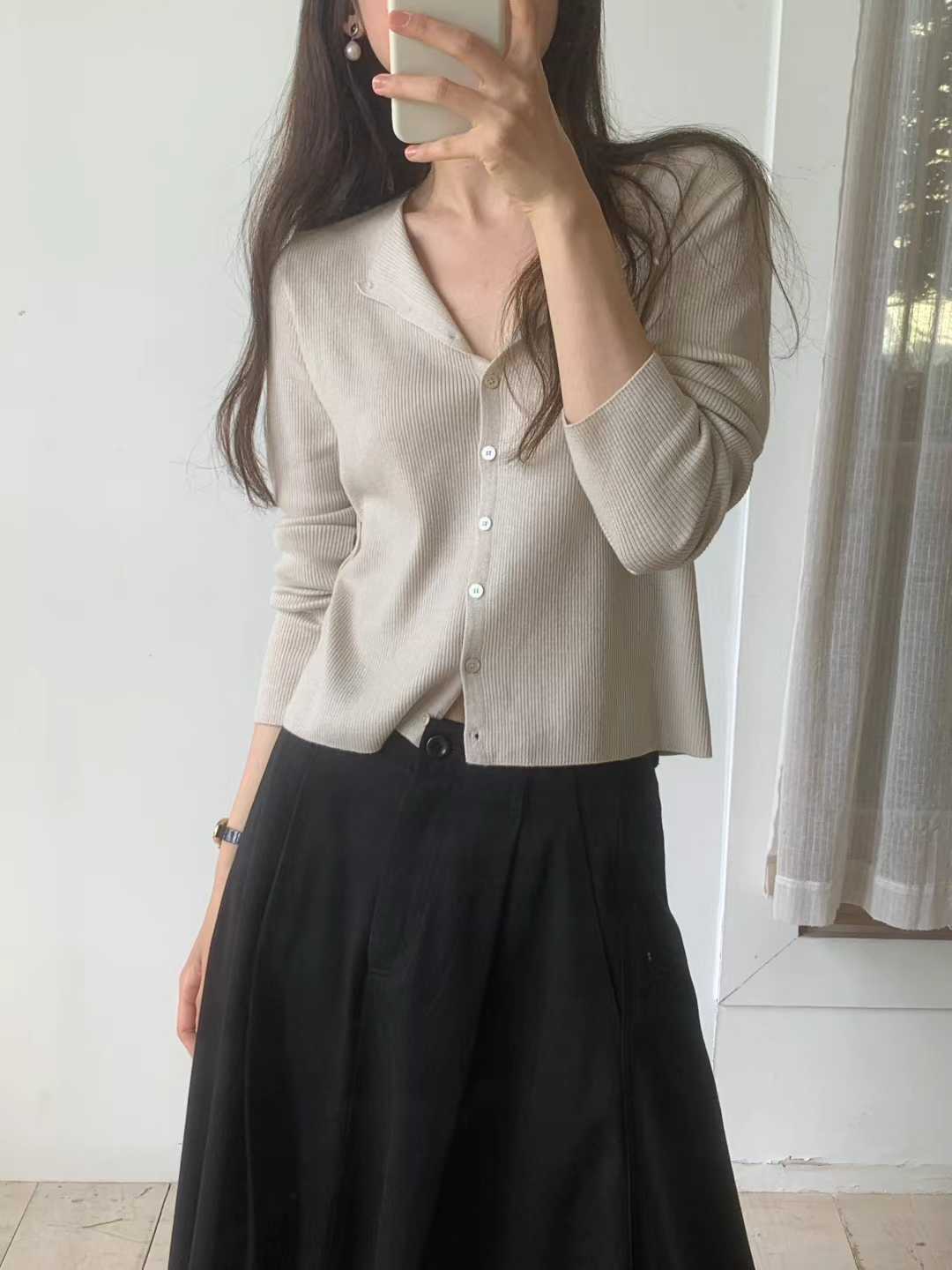 Ounce dariya rib cardigan-5col