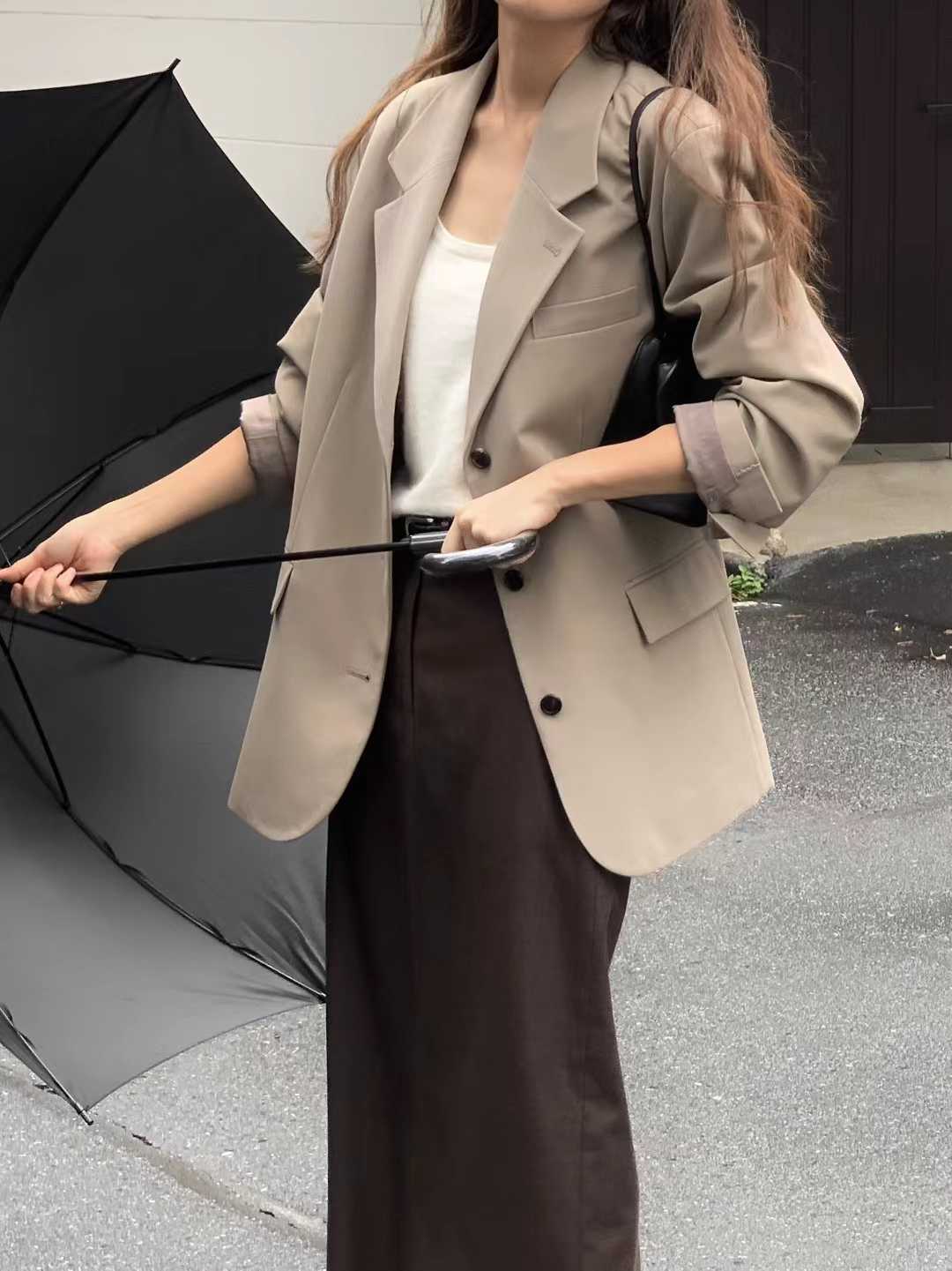 Ounce wool boxy jacket-2col