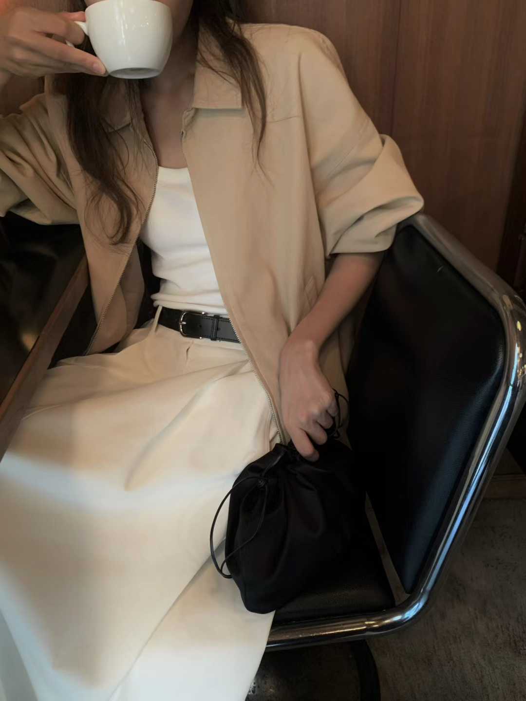 Ounce cotton blouson-2col