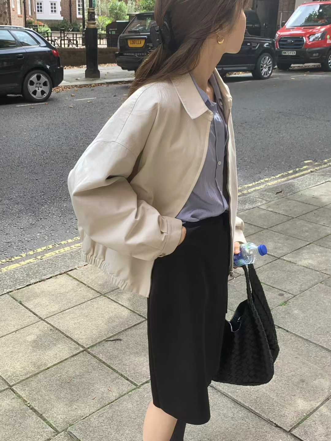 Ounce cotton blouson-2col