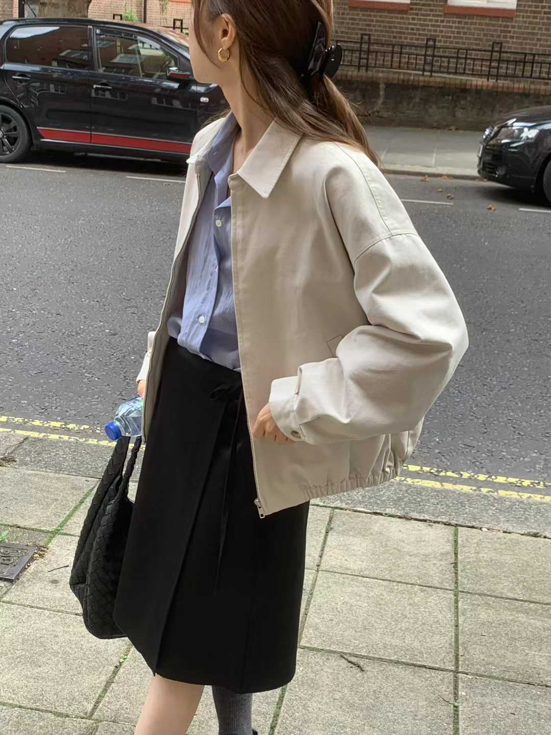 Ounce cotton blouson-2col