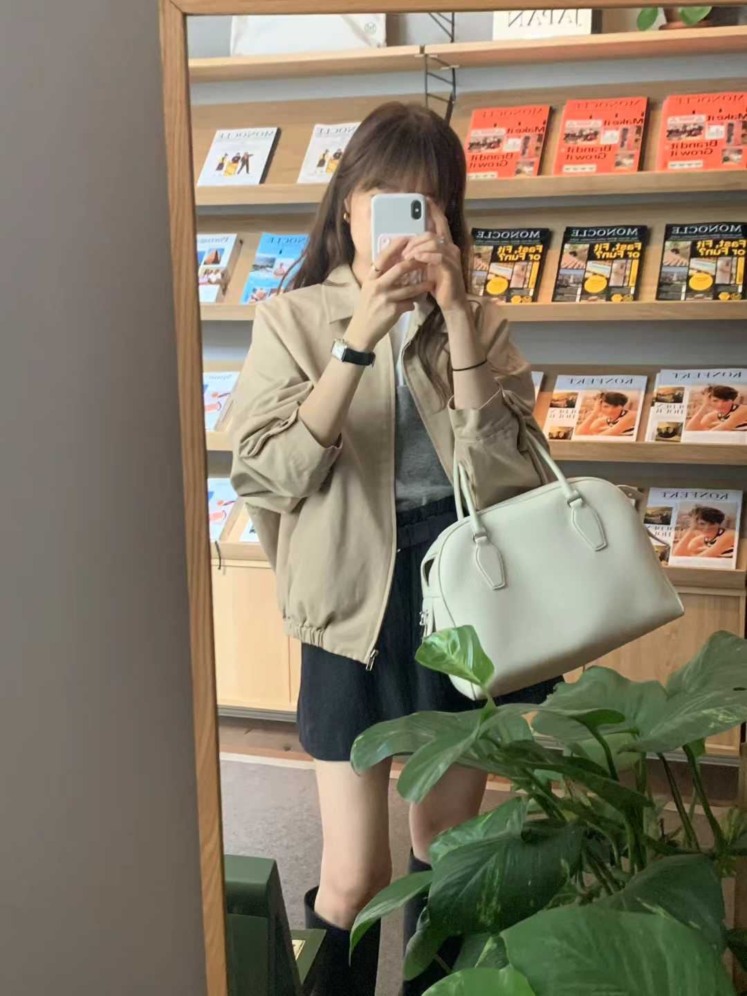Ounce cotton blouson-2col