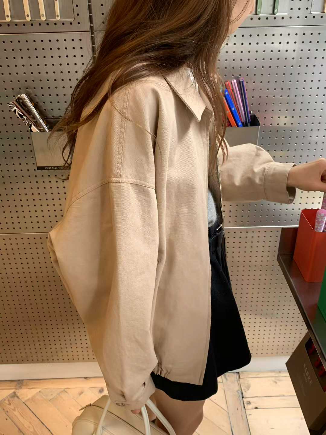 Ounce cotton blouson-2col