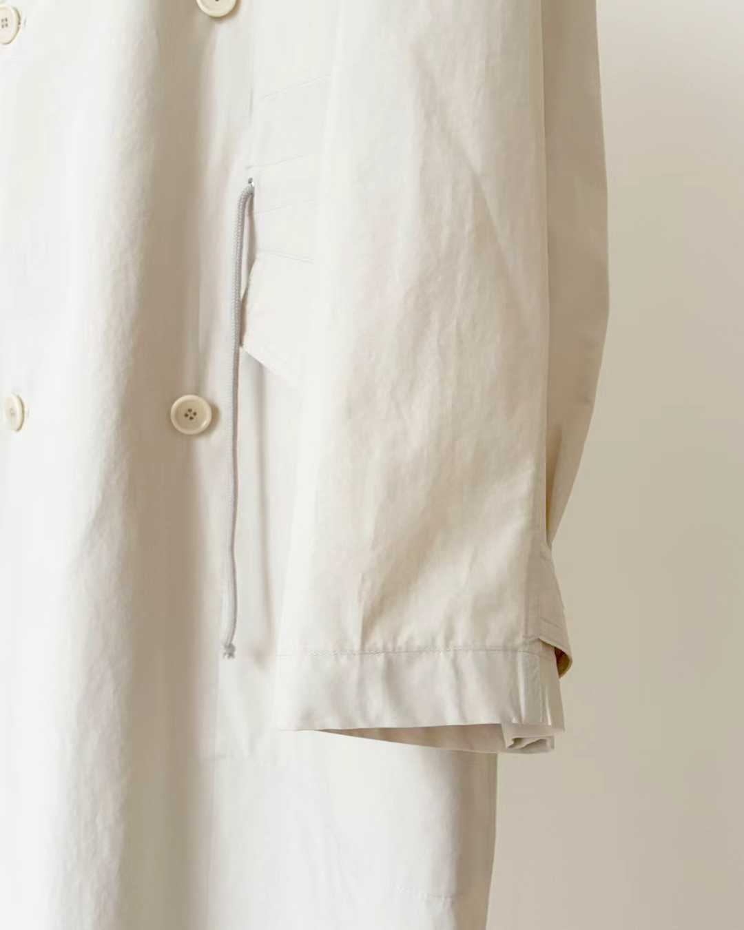 Ounce double hood trench coat
