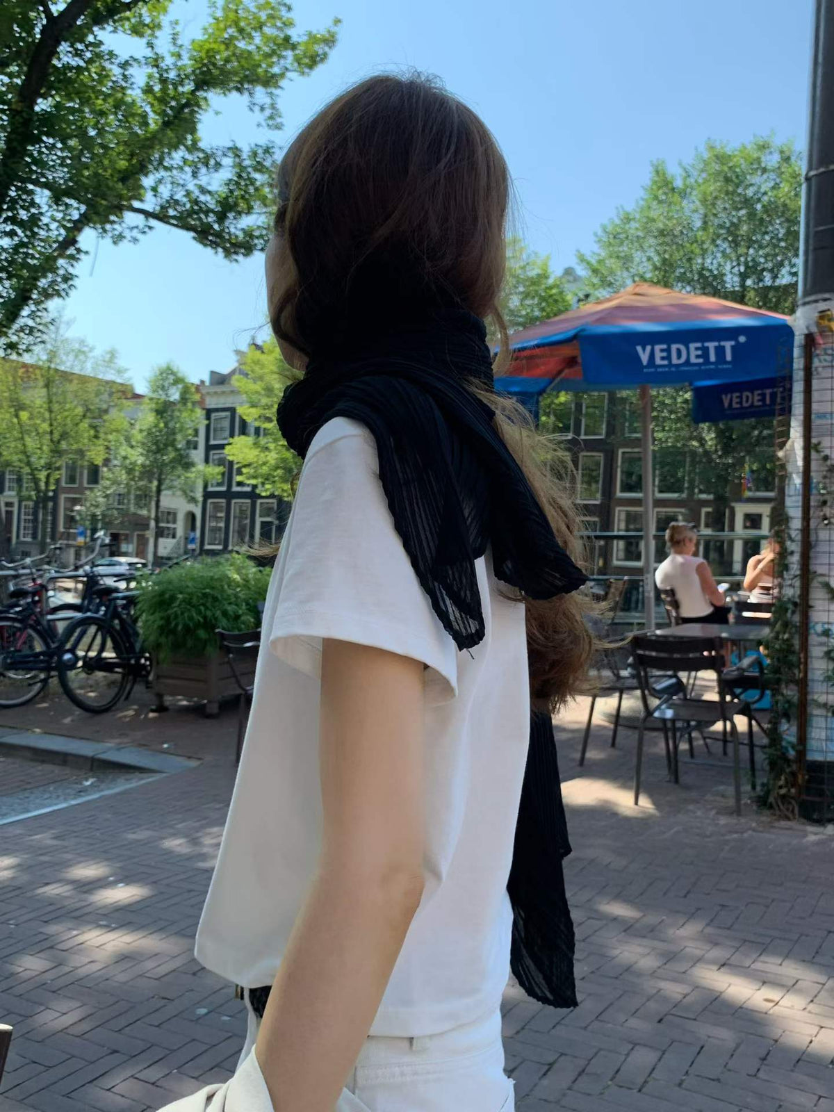 Ounce pleated scarf-4col