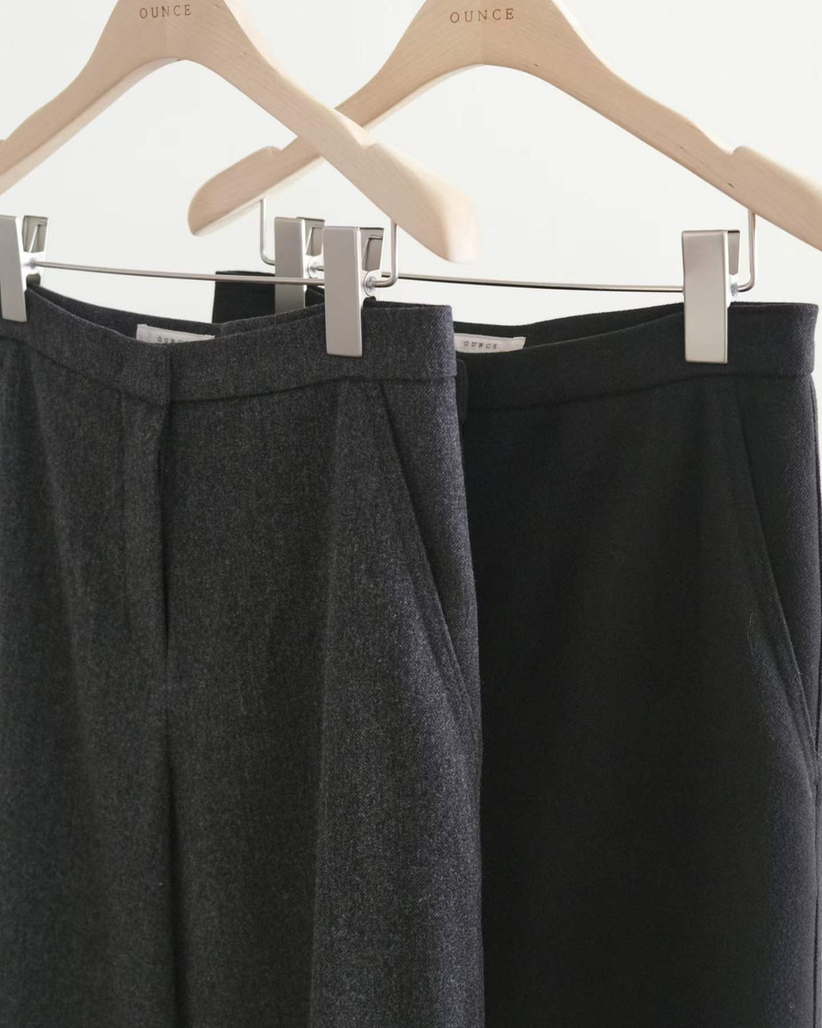 Ounce wool maxi slacks-2col