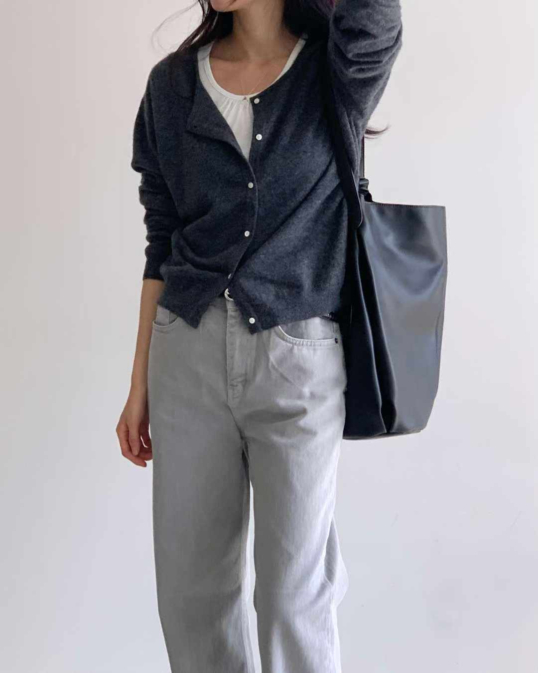 Denver semi-wide dying pants-2col
