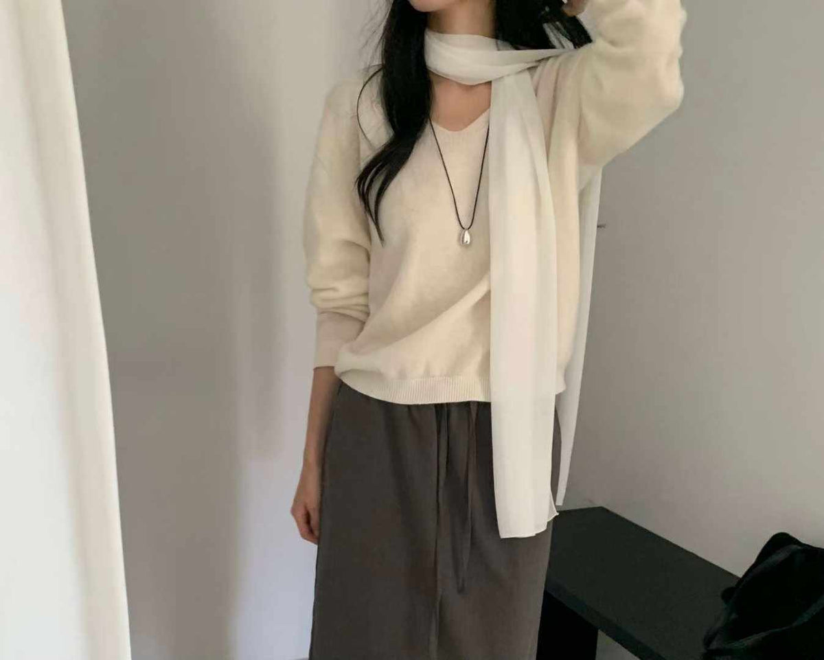 Autumn reborn wholegar v-knit-4col