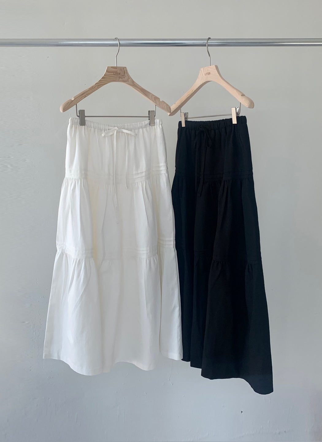 liter audrey pintuck skirt-2col