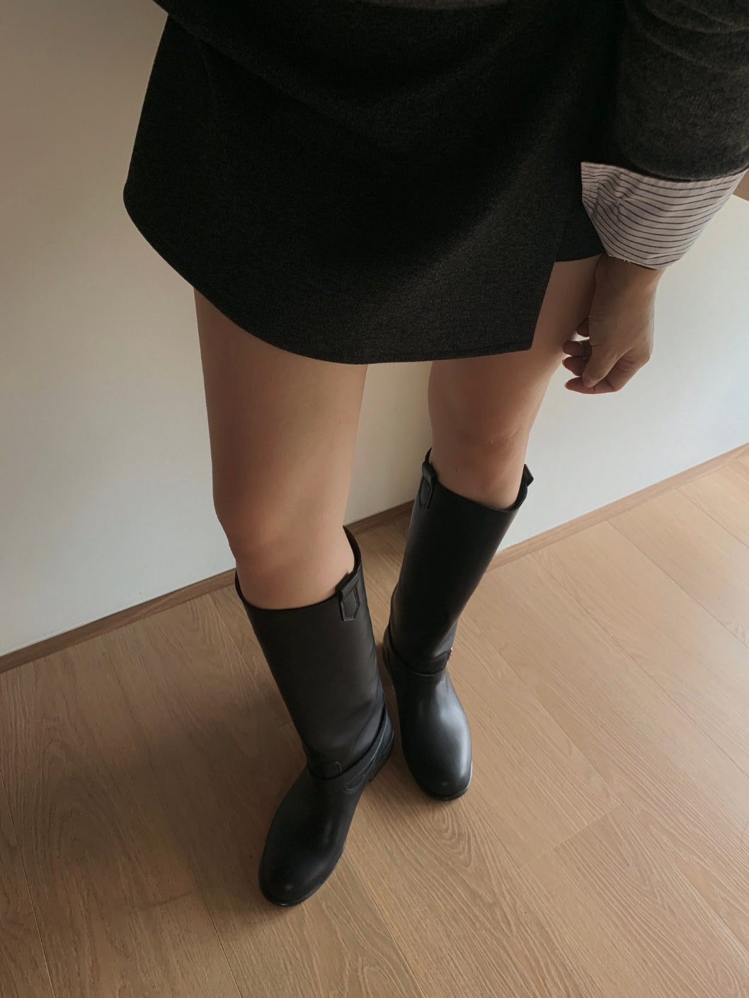 Dual Mood Leather long boots