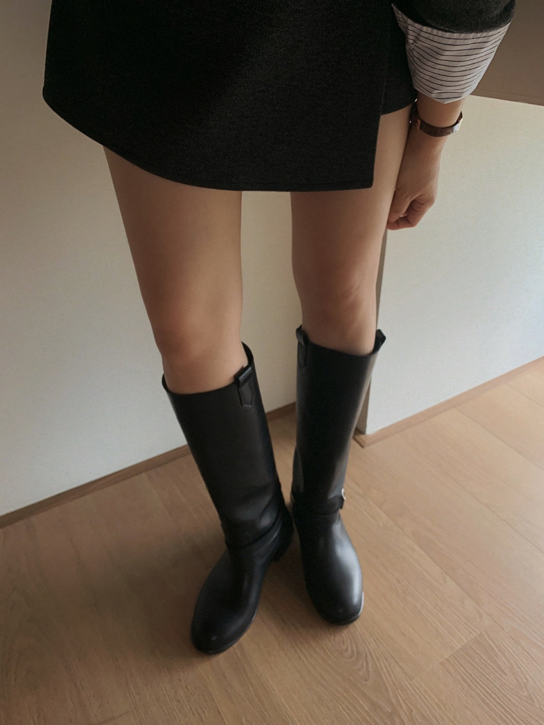 Dual Mood Leather long boots