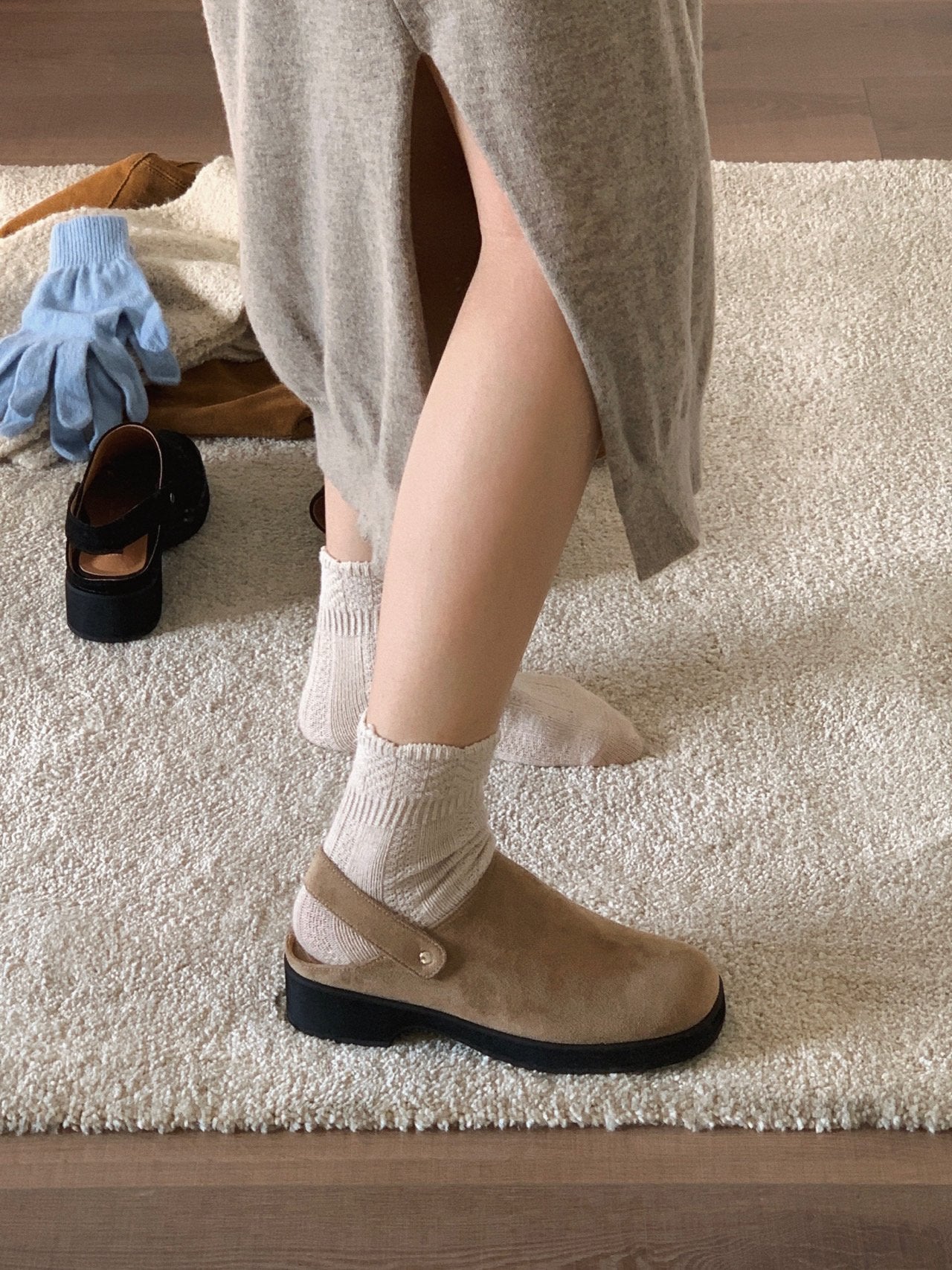 Damien platform clog-3col