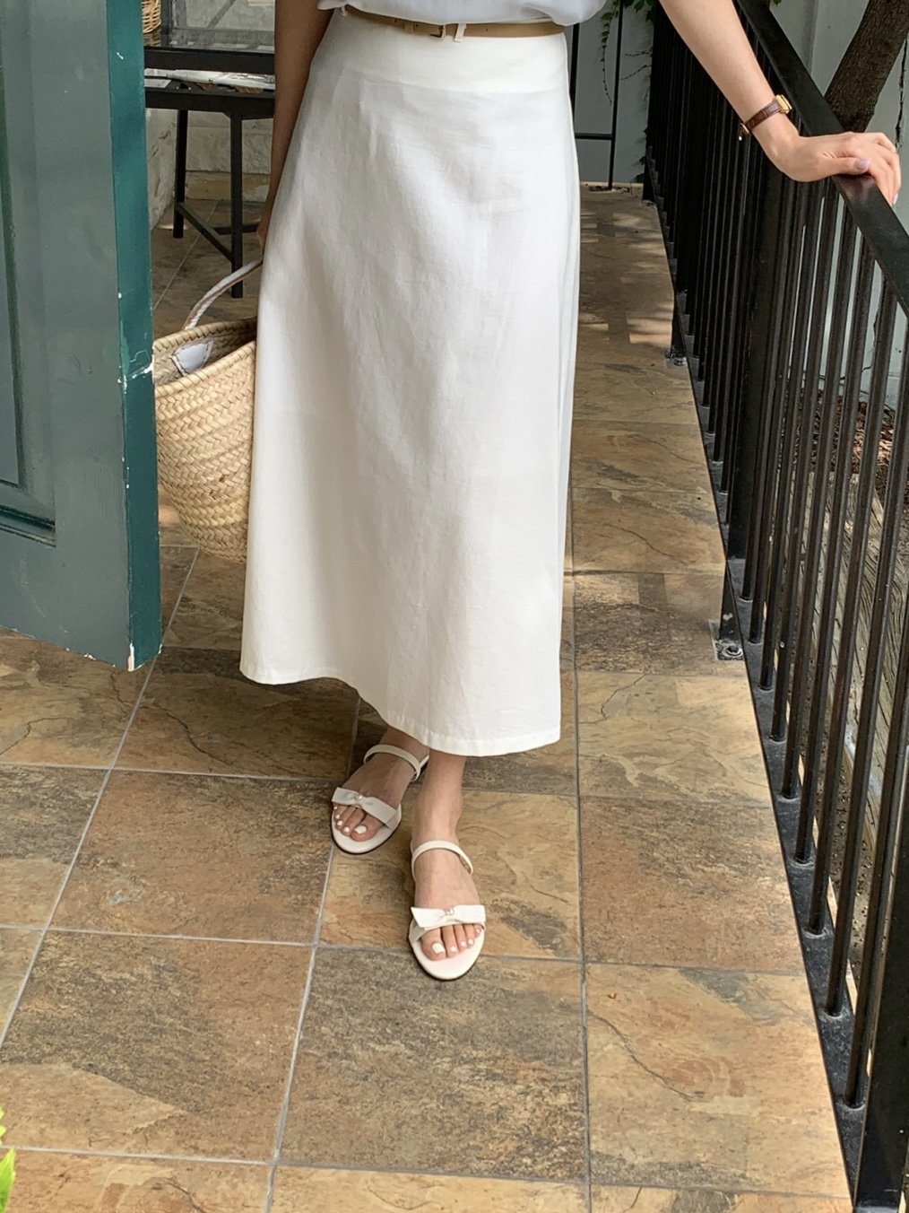 pearl banding slippers-2col