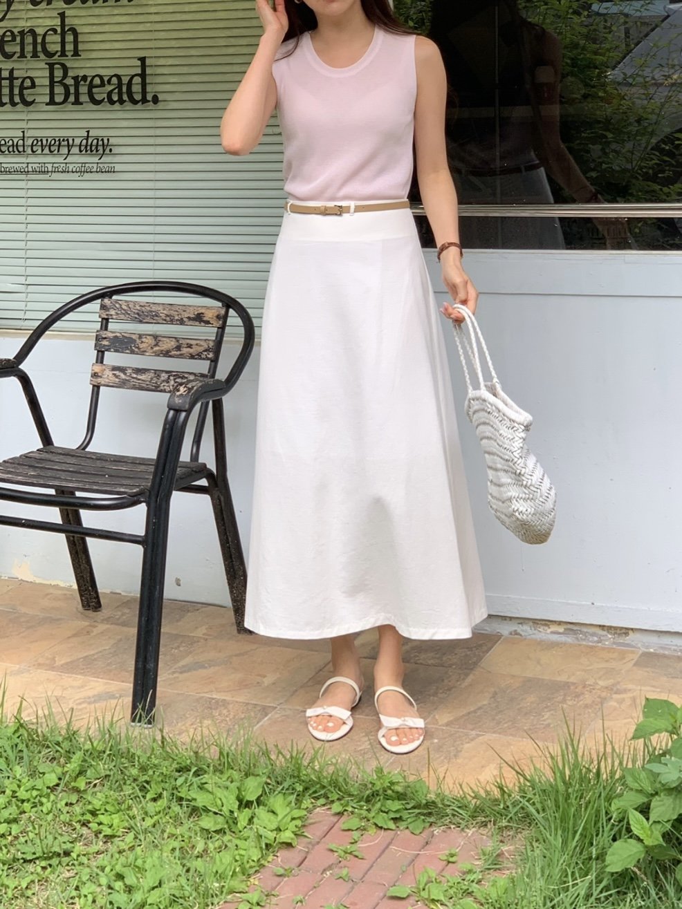 pearl banding slippers-2col