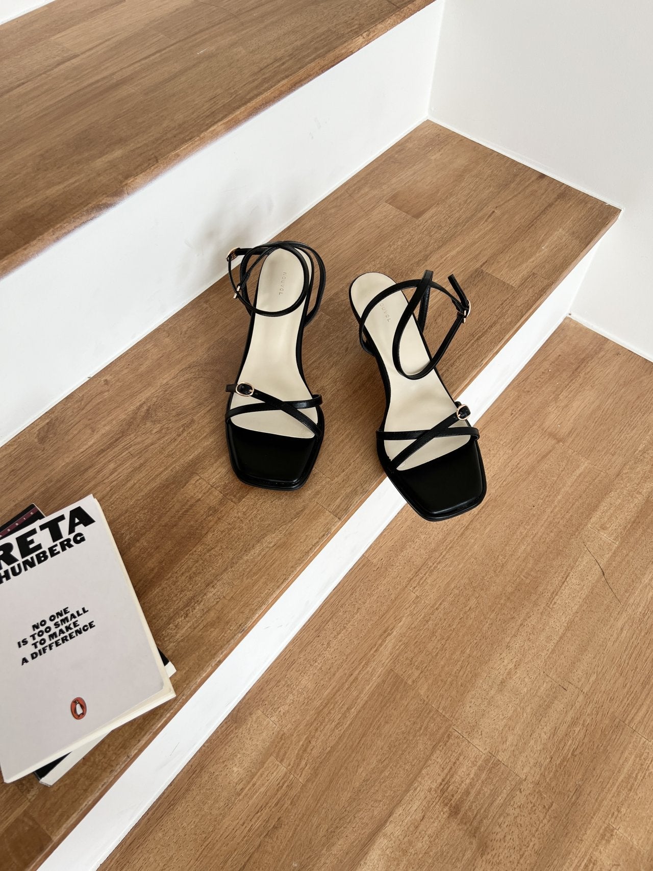 Mini Belt Ankle Strap 6 cm Sandals-2col