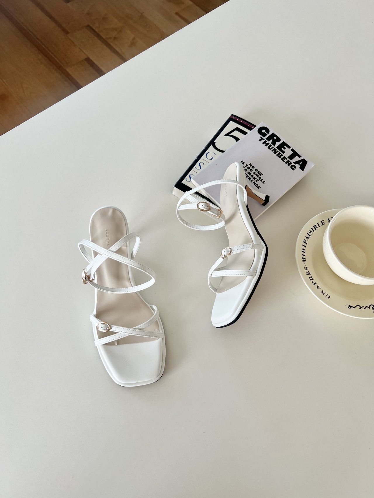 Mini Belt Ankle Strap 6 cm Sandals-2col