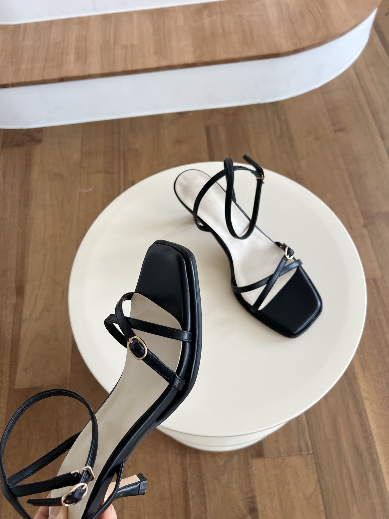 Mini Belt Ankle Strap 6 cm Sandals-2col