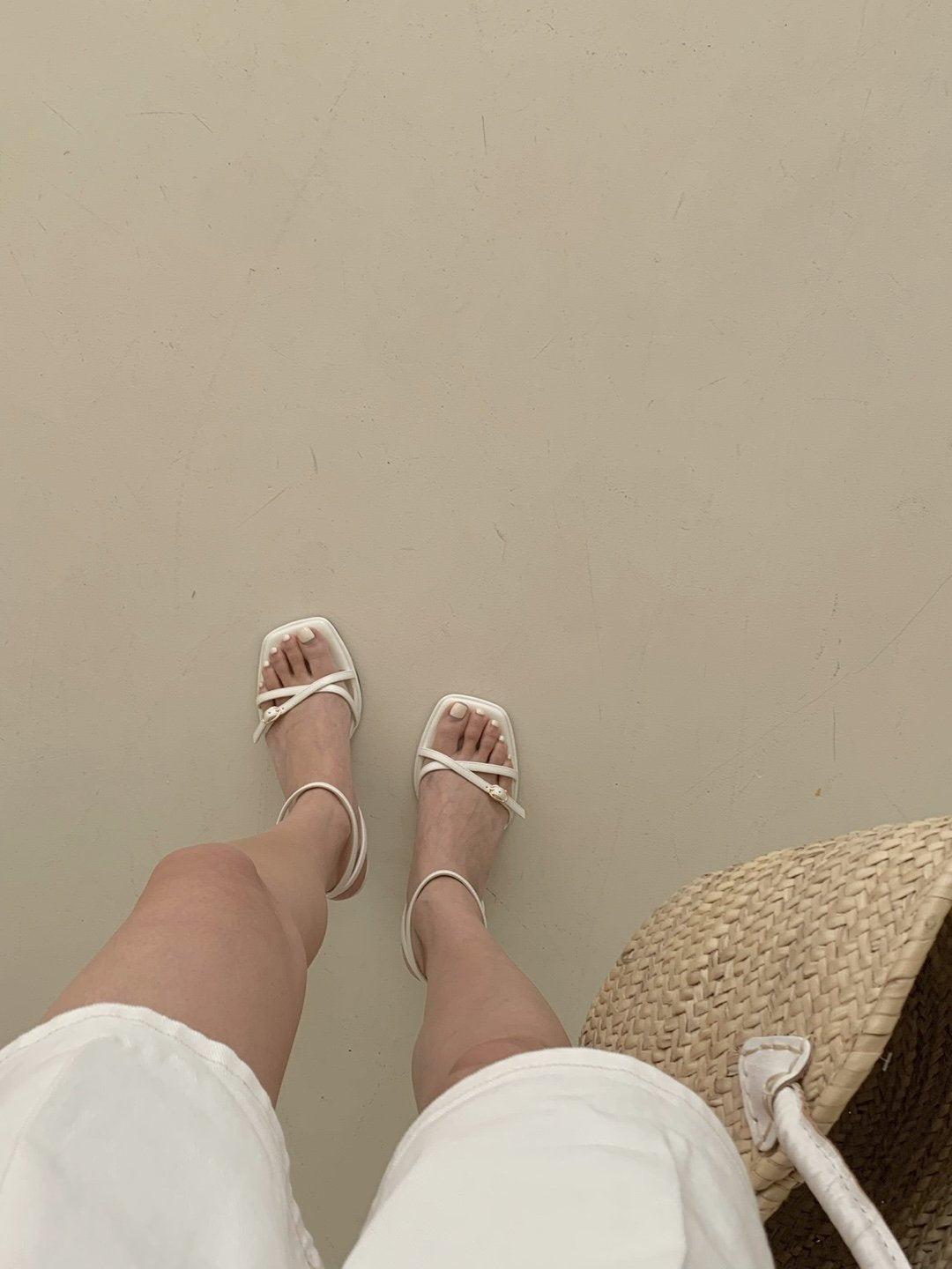 Mini Belt Ankle Strap 6 cm Sandals-2col