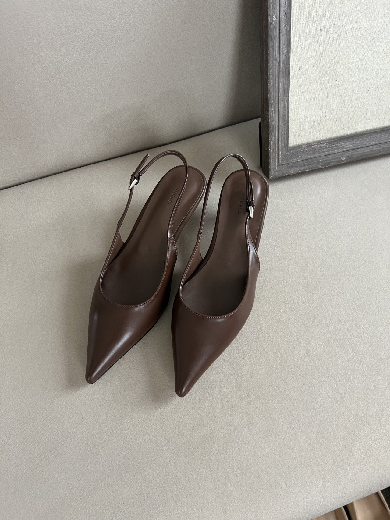 4 cm sling back high heels