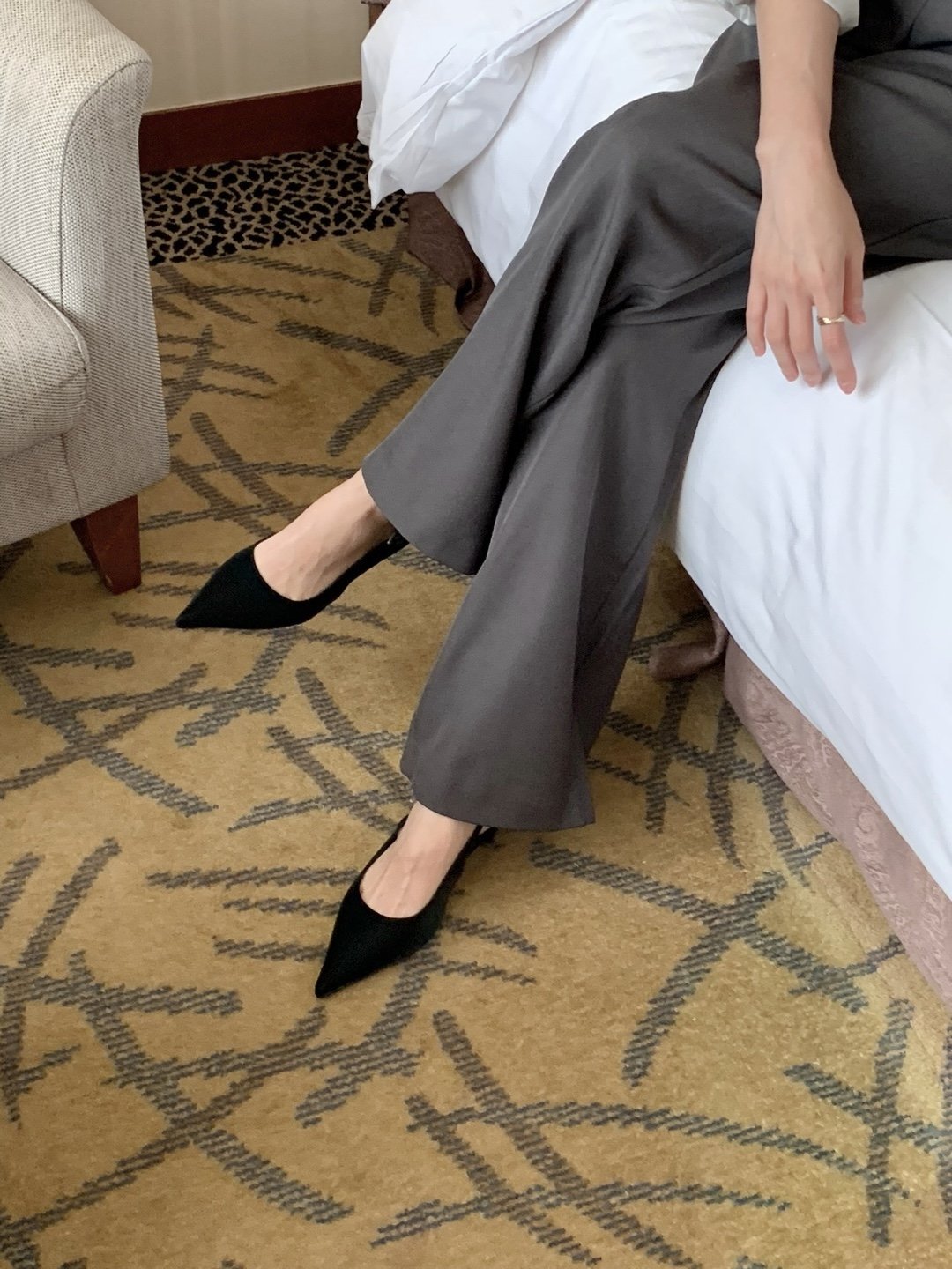 4 cm sling back high heels