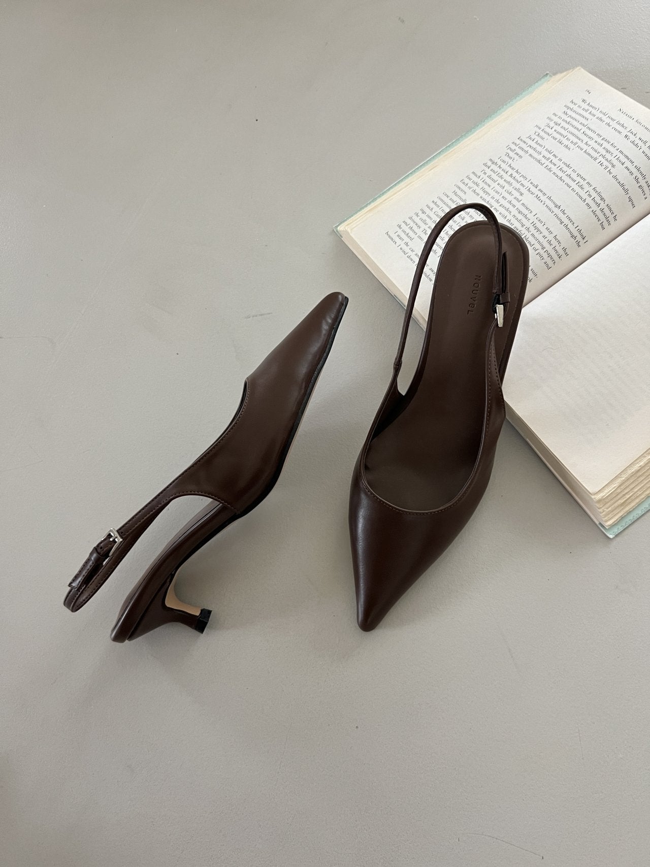4 cm sling back high heels