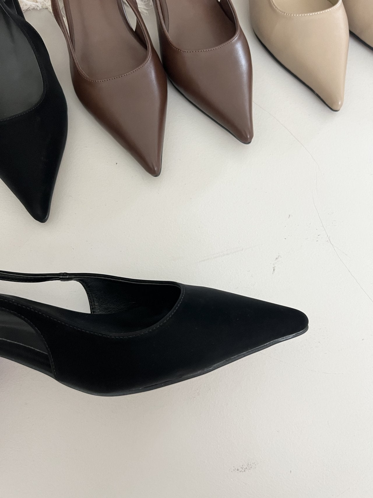 4 cm sling back high heels