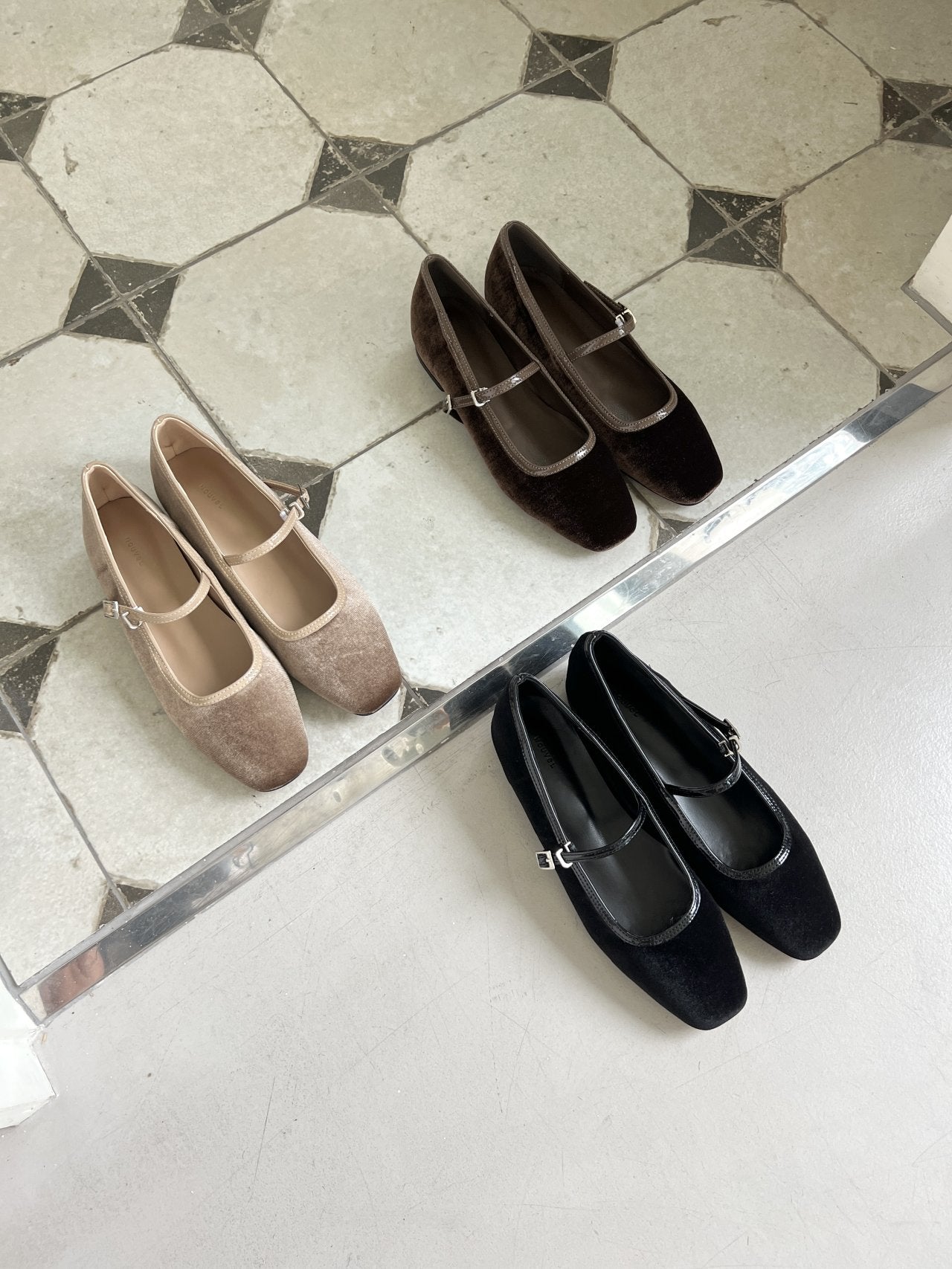 velvet 2cm Merijane flat