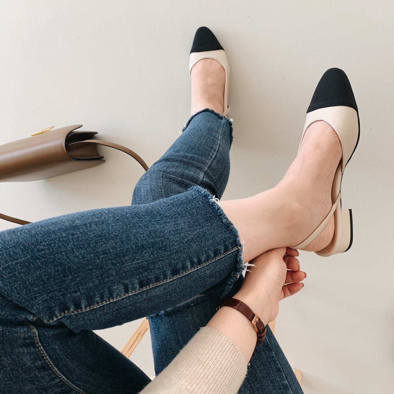 Original front color sling back