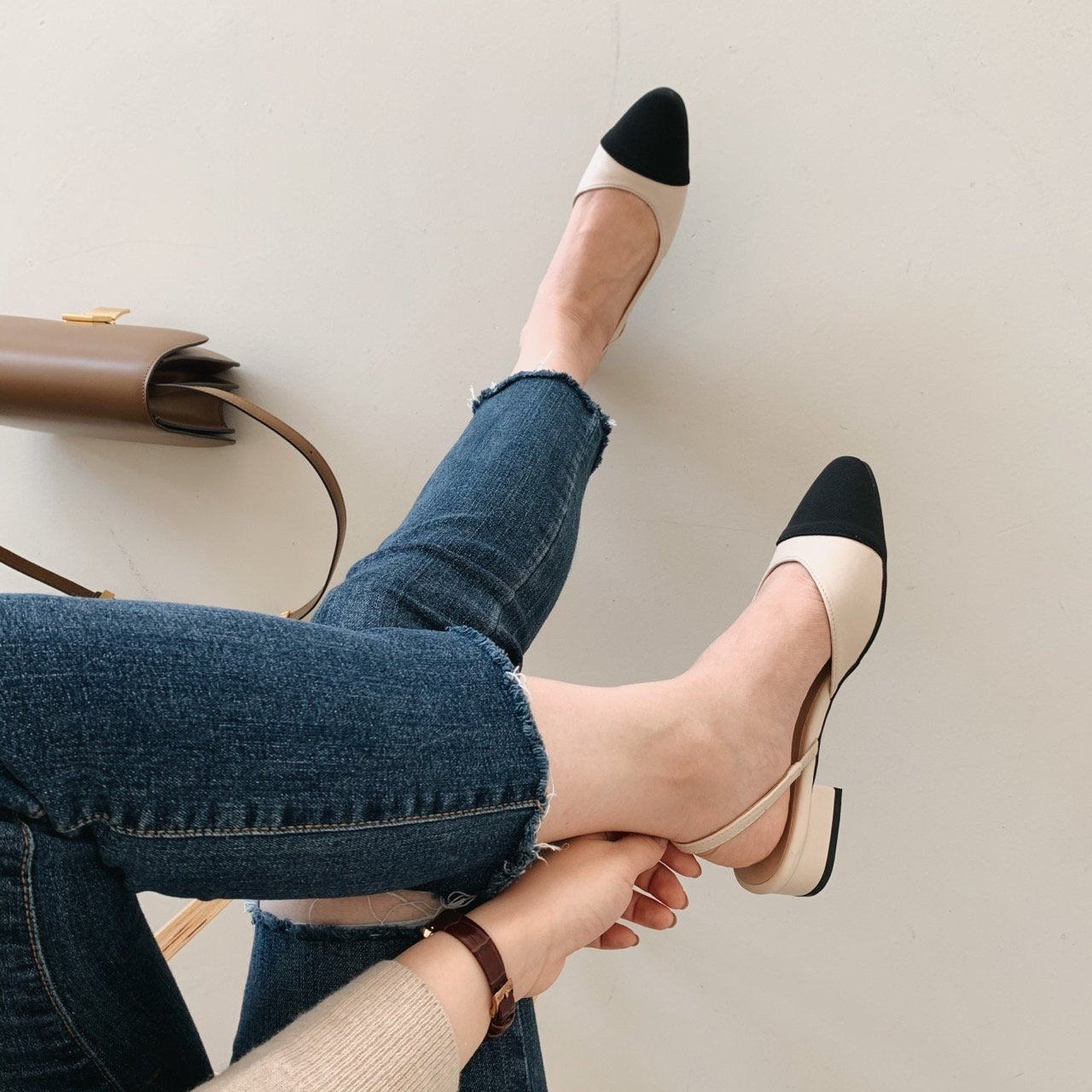 Original front color sling back