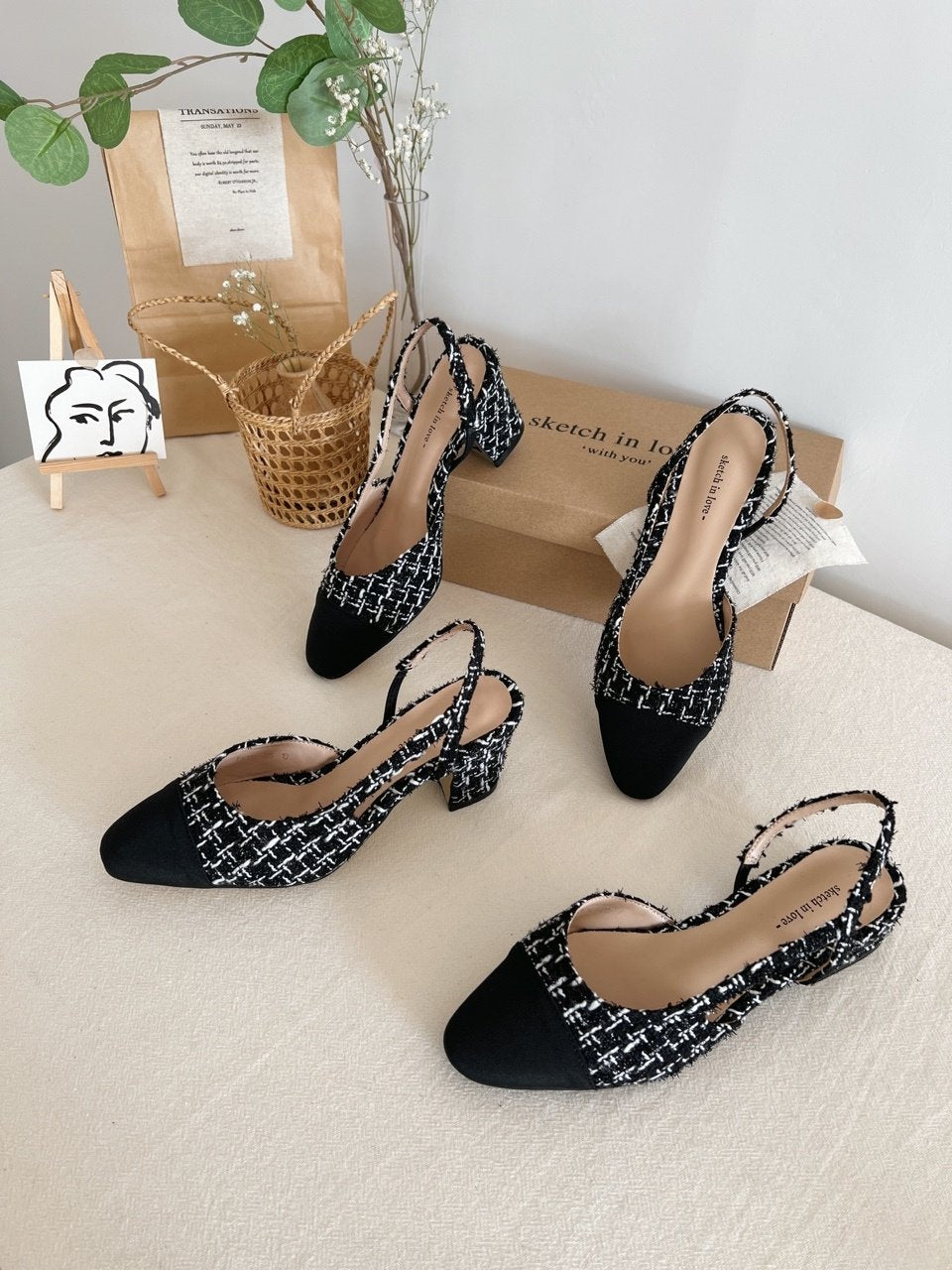 Original front color sling back
