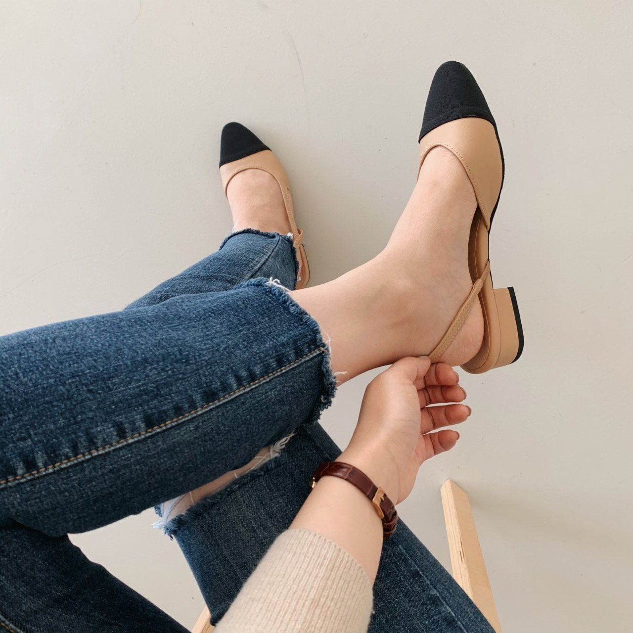 Original front color sling back