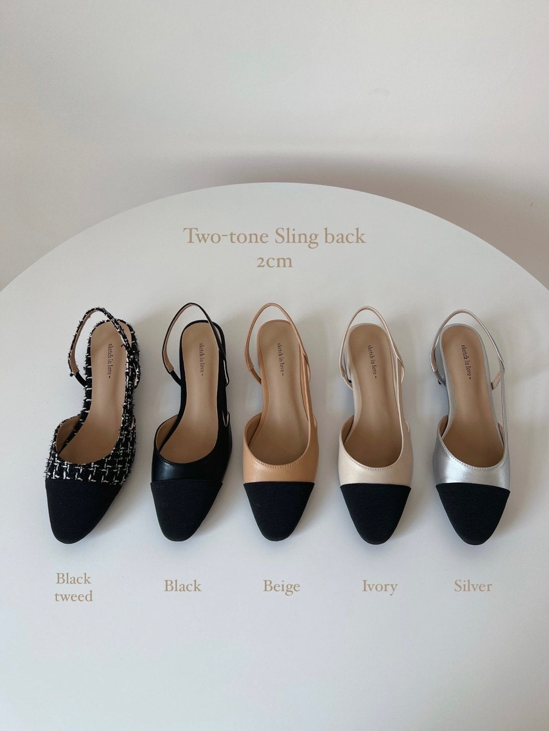 Original front color sling back