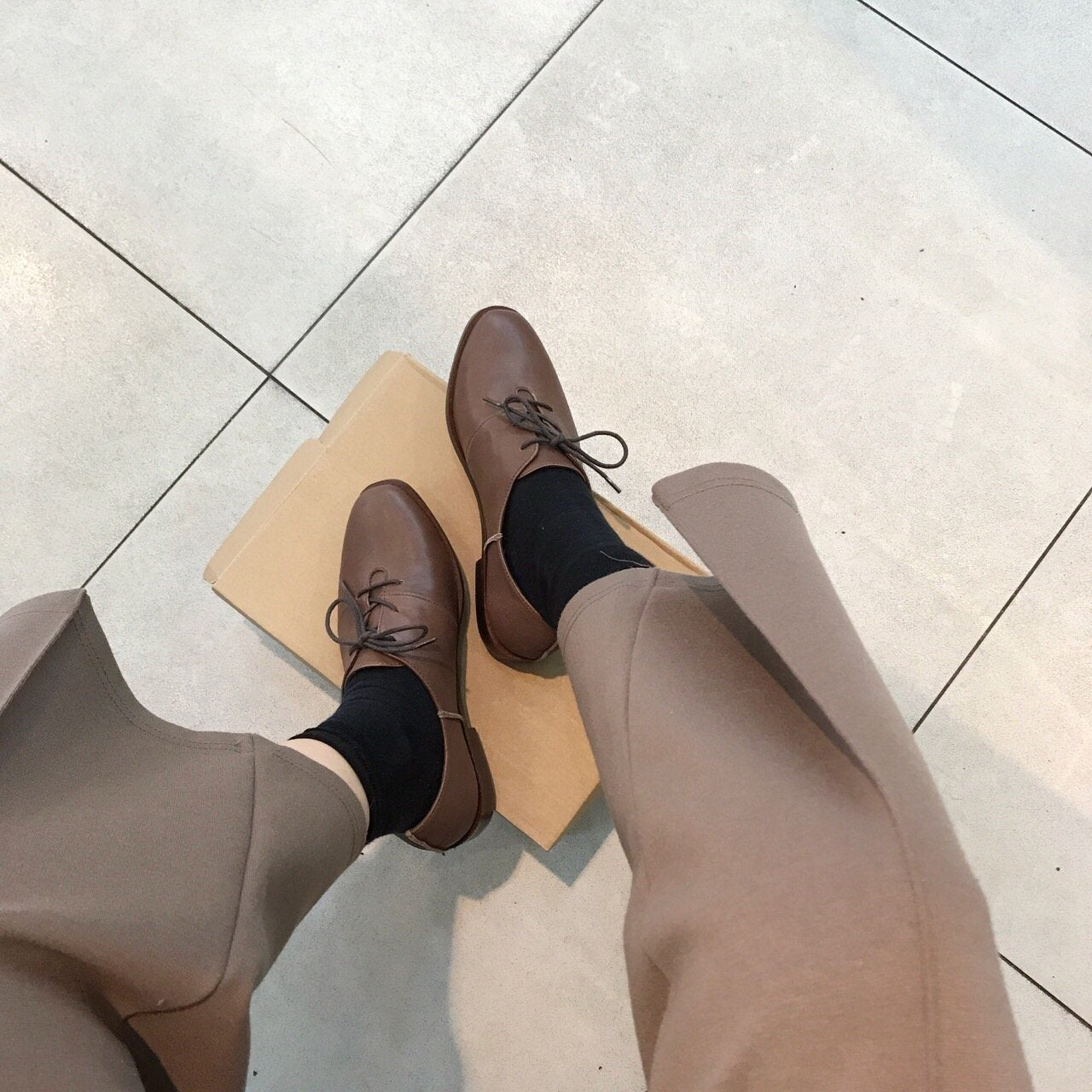 Sheepskin Almond loafers-2col