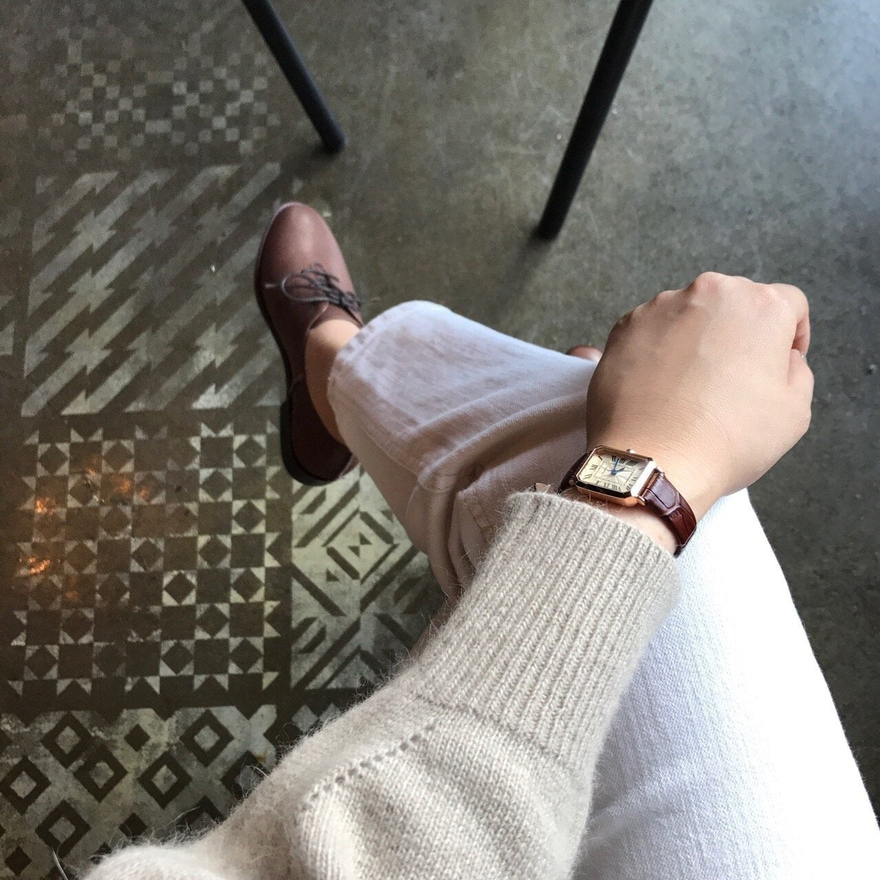 Sheepskin Almond loafers-2col