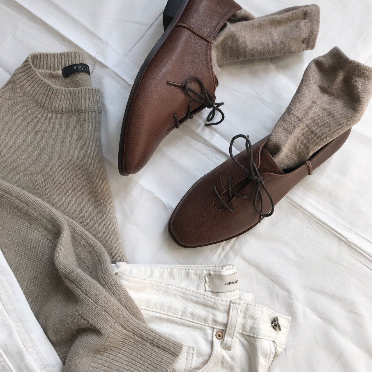 Sheepskin Almond loafers-2col