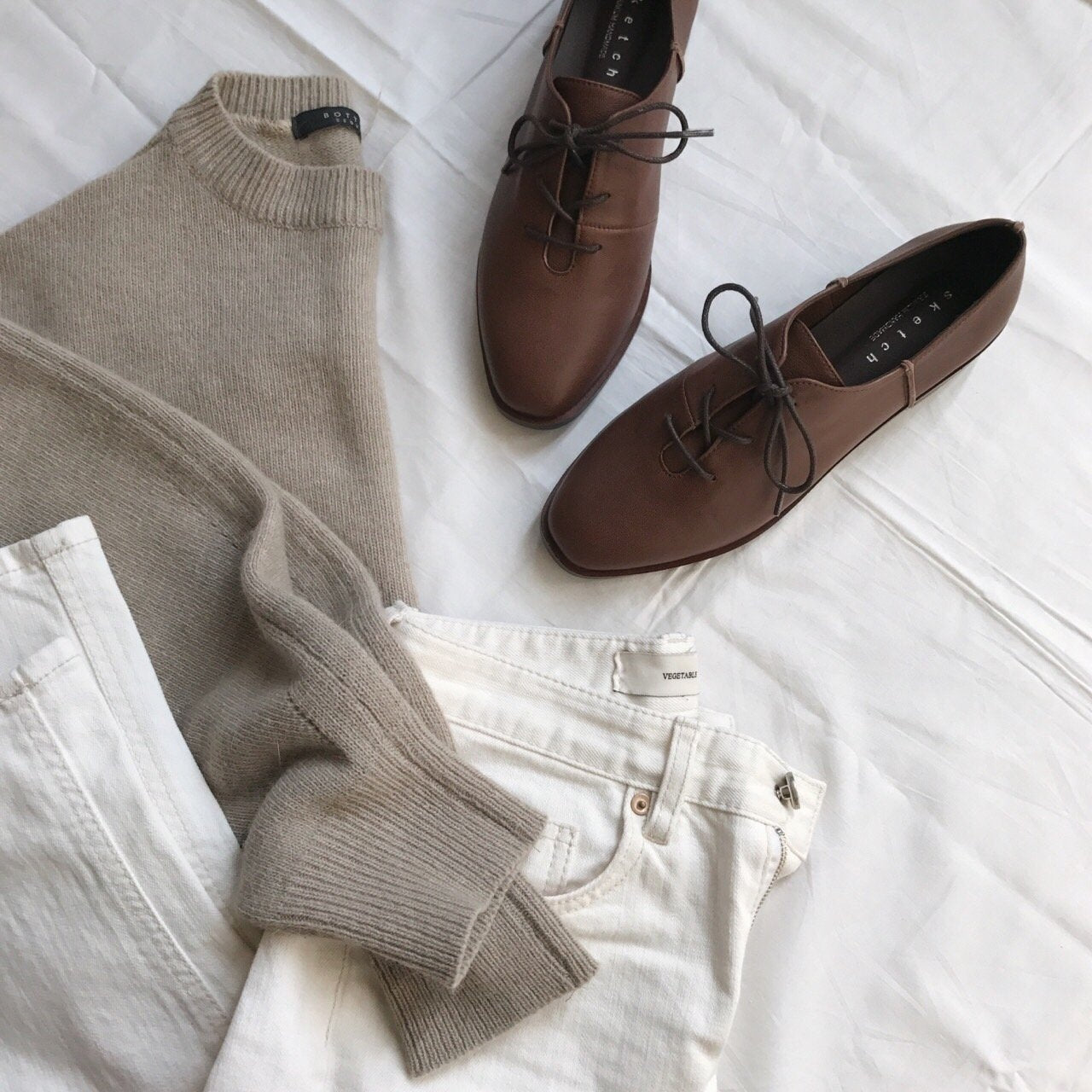 Sheepskin Almond loafers-2col