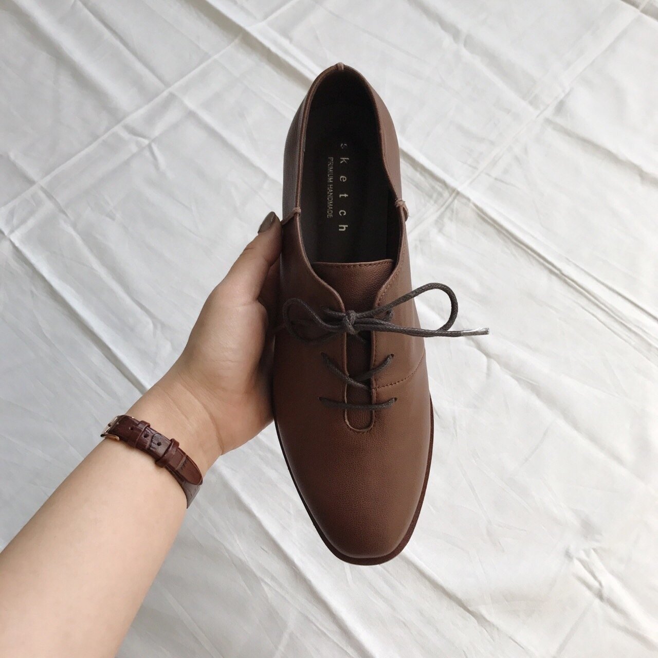 Sheepskin Almond loafers-2col