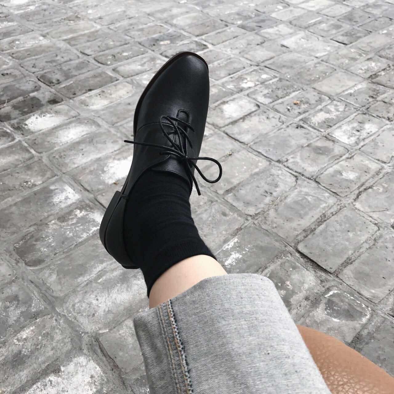 Sheepskin Almond loafers-2col