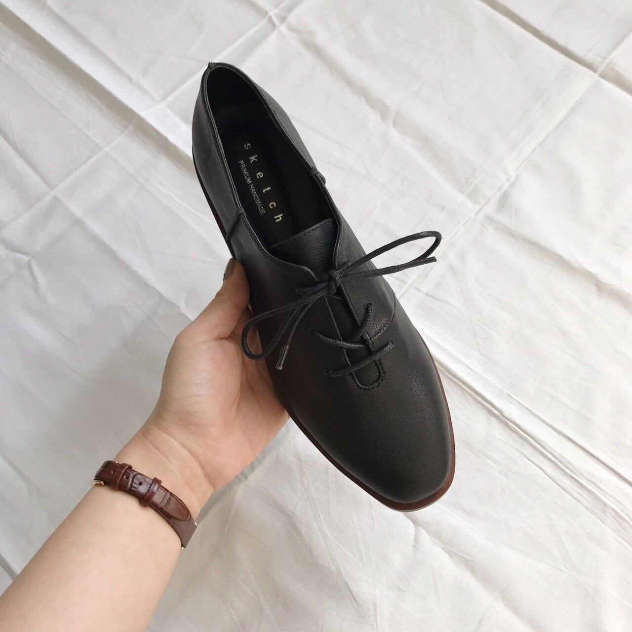Sheepskin Almond loafers-2col