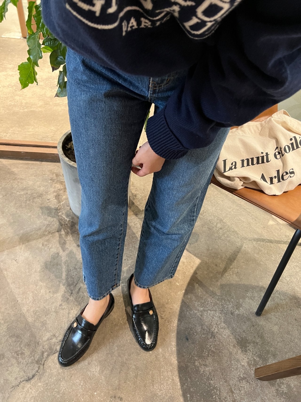 Burnett gold button loafers