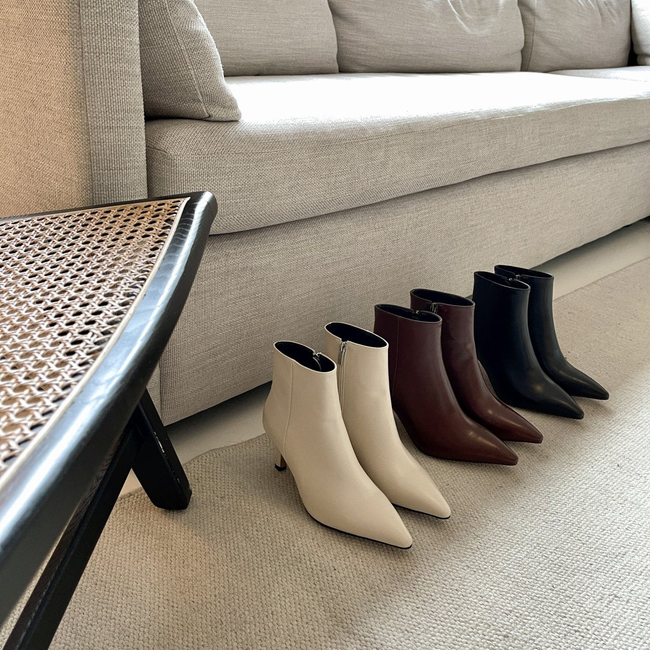 7cm Stiletto ankle boots