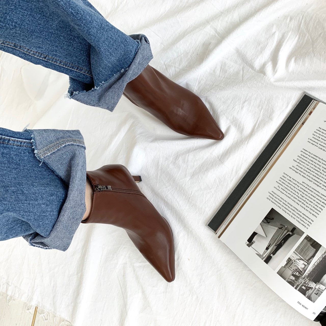 7cm Stiletto ankle boots