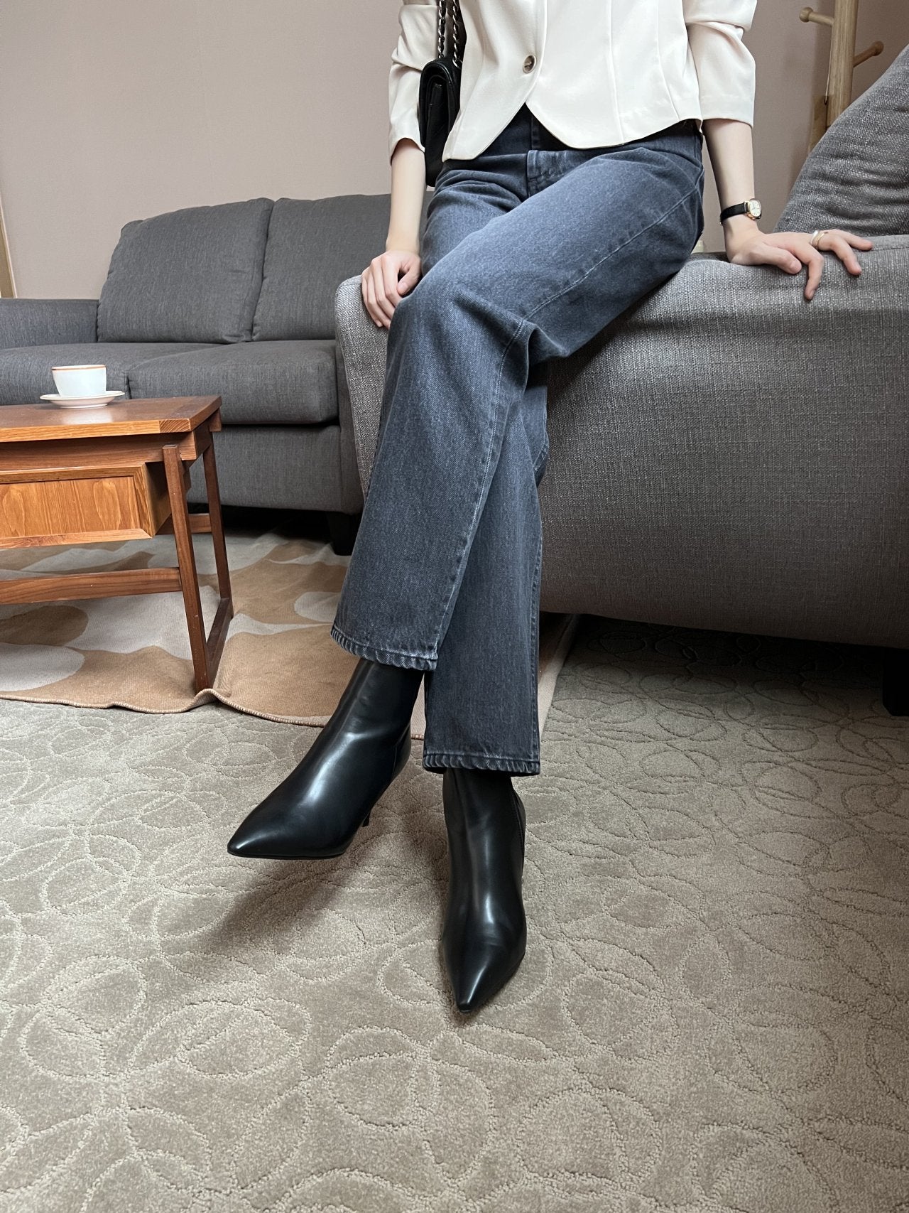 7cm Stiletto ankle boots